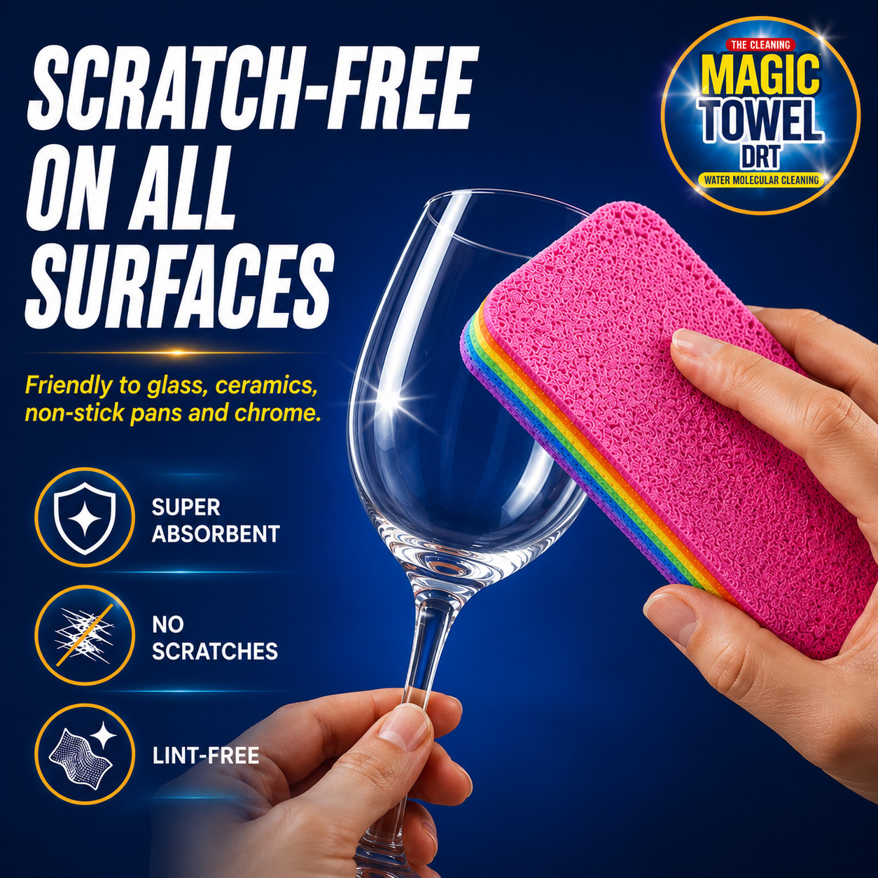 12-Layer Sponge Multi-layer Cleaning magig Towel Sponge Super Absorbent Kitchen