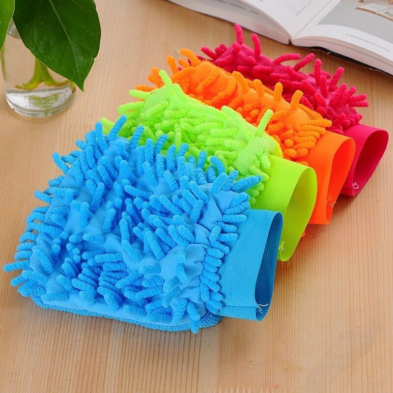 US Double-sided chenille car wash gloves, car cleaning gloves car cleaning tools