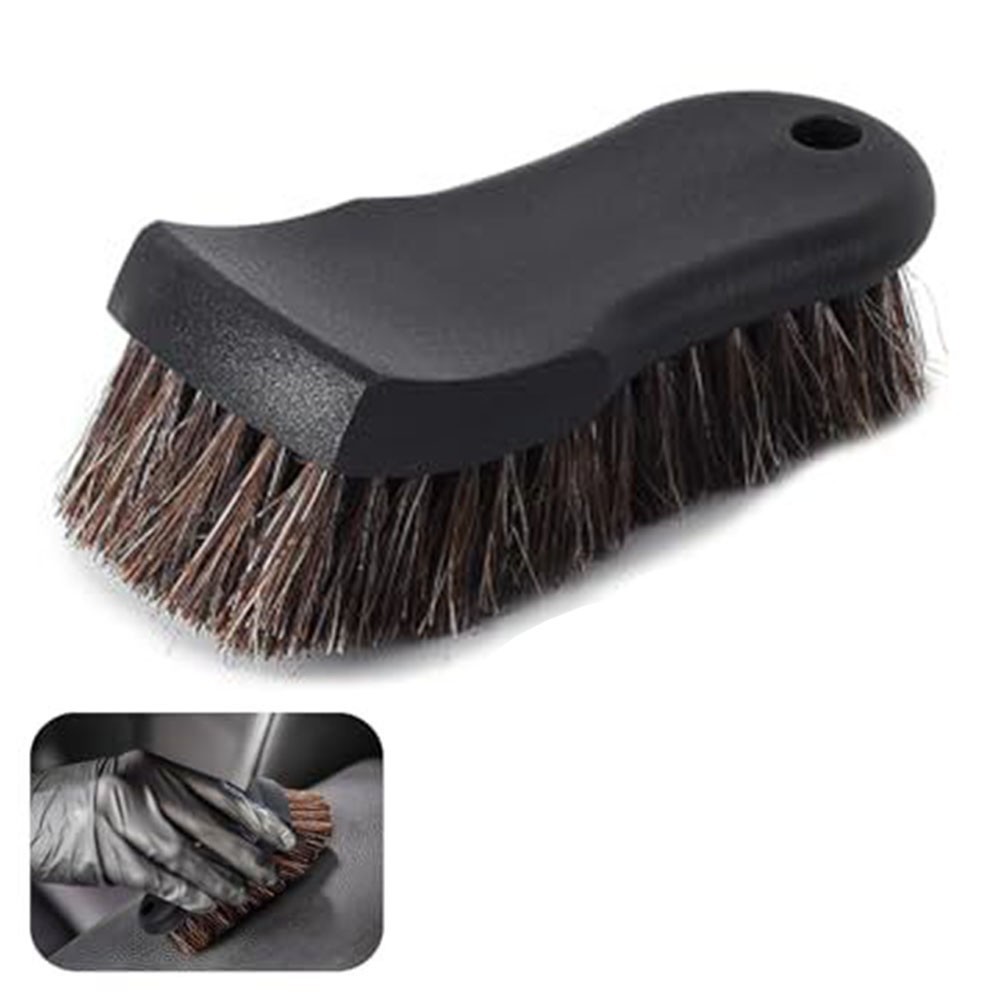 Automotive Care Brushes with Real Horsehair Ideal for Sensitive Fabric Surfaces