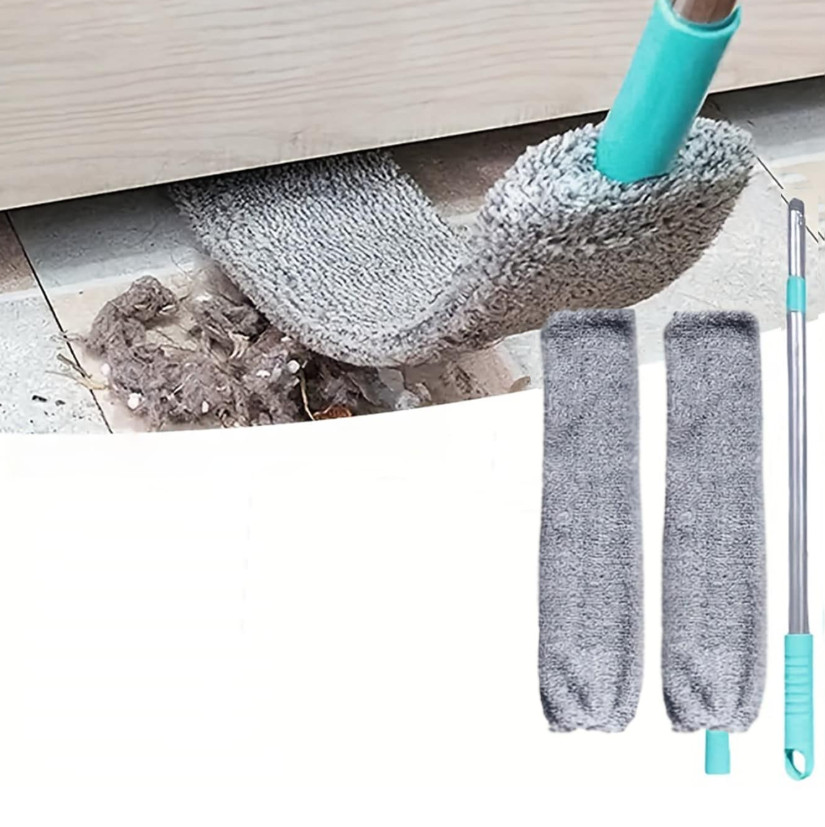 Microfiber Dusting Brush with Extension Rod Washable Extendabl Dust Duster Brush