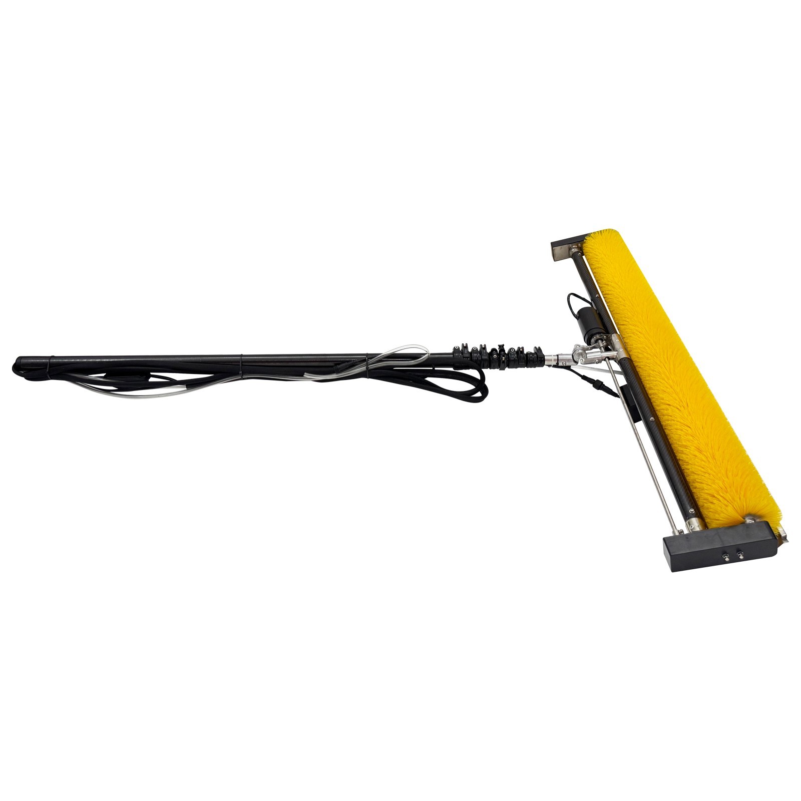 Solar Panel Cleaning Brush Solar Panel Cleaner Roller Brush W/11.5ft Pole 110V