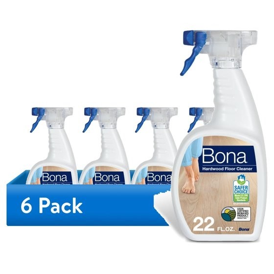 4 pack – Bona Hardwood Floor Cleaning Solution Spray, Unscented, 22 fl oz