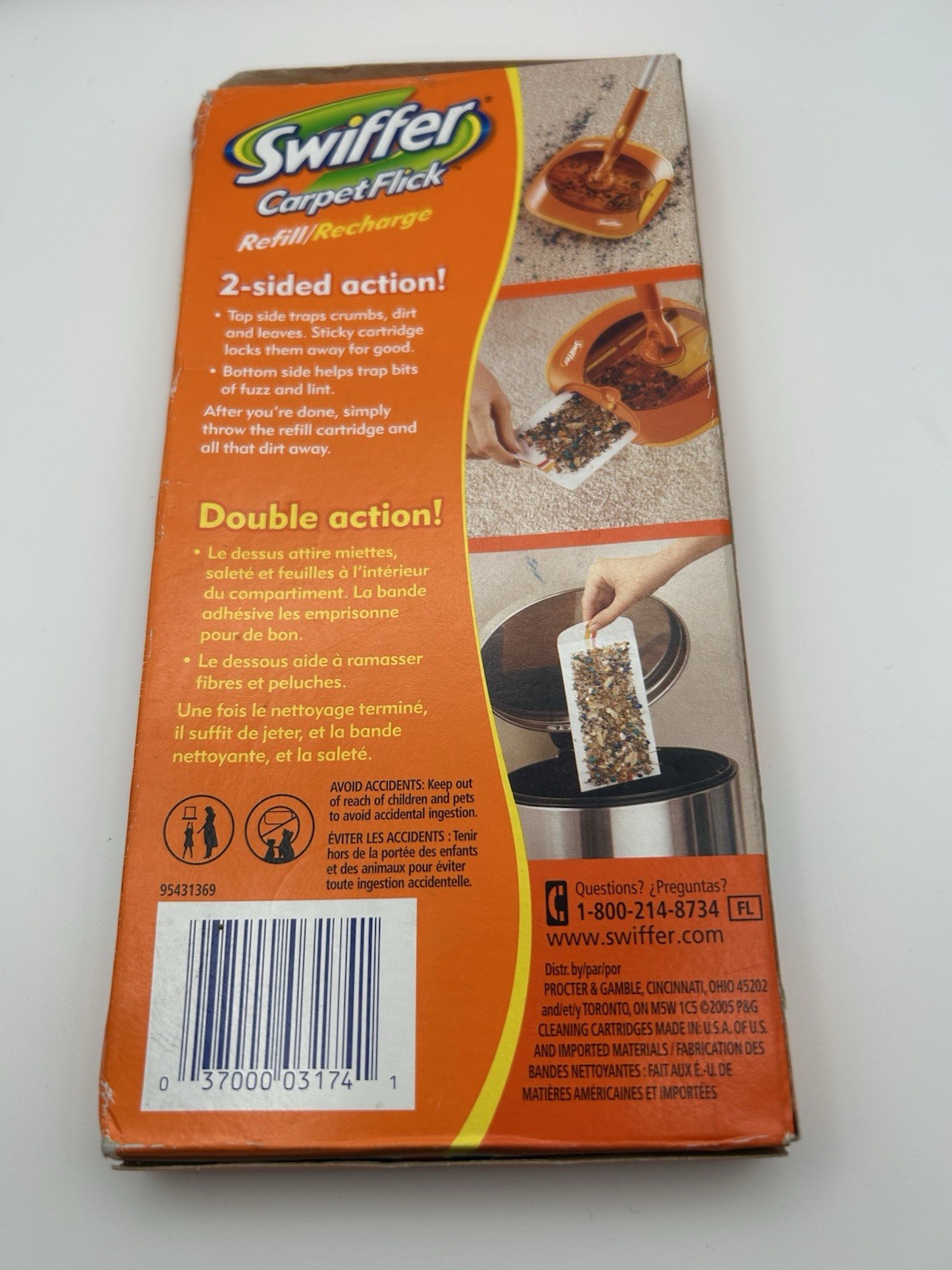 Swiffer Carpet Flick Refill Pack of 12 Cleaning Cartridges Discontinued New