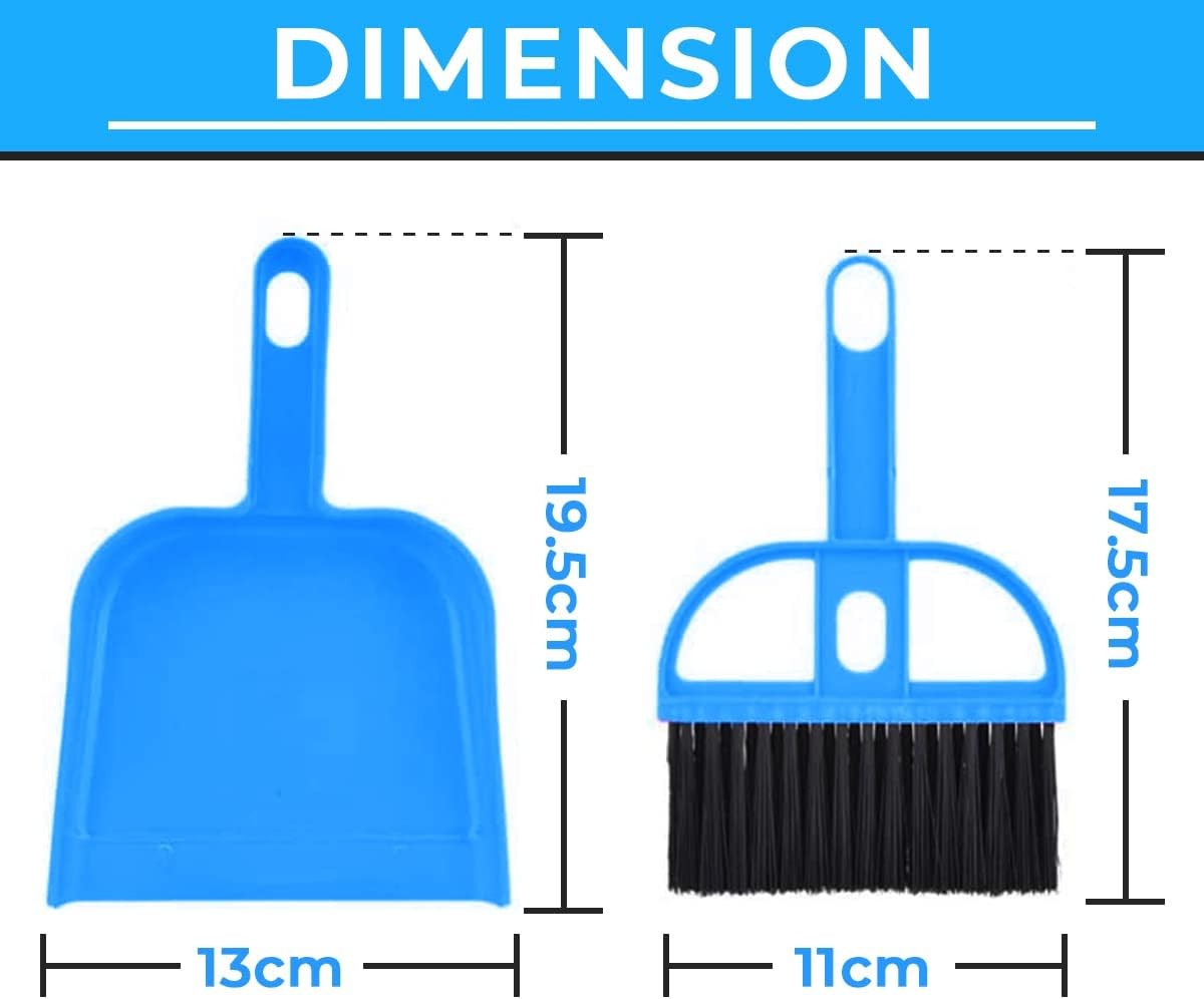Mini Broom and Dustpan Set – Compact Cleaning Kit for Home, Car, Camping,