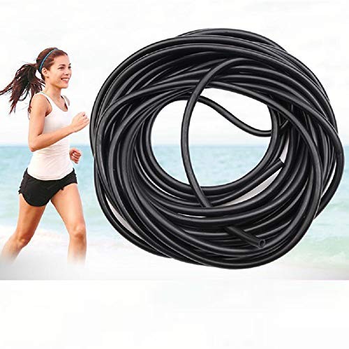 10FT Black Latex Rubber Tubing,3/8in OD 1/4in ID Black ONE Continuous Piece