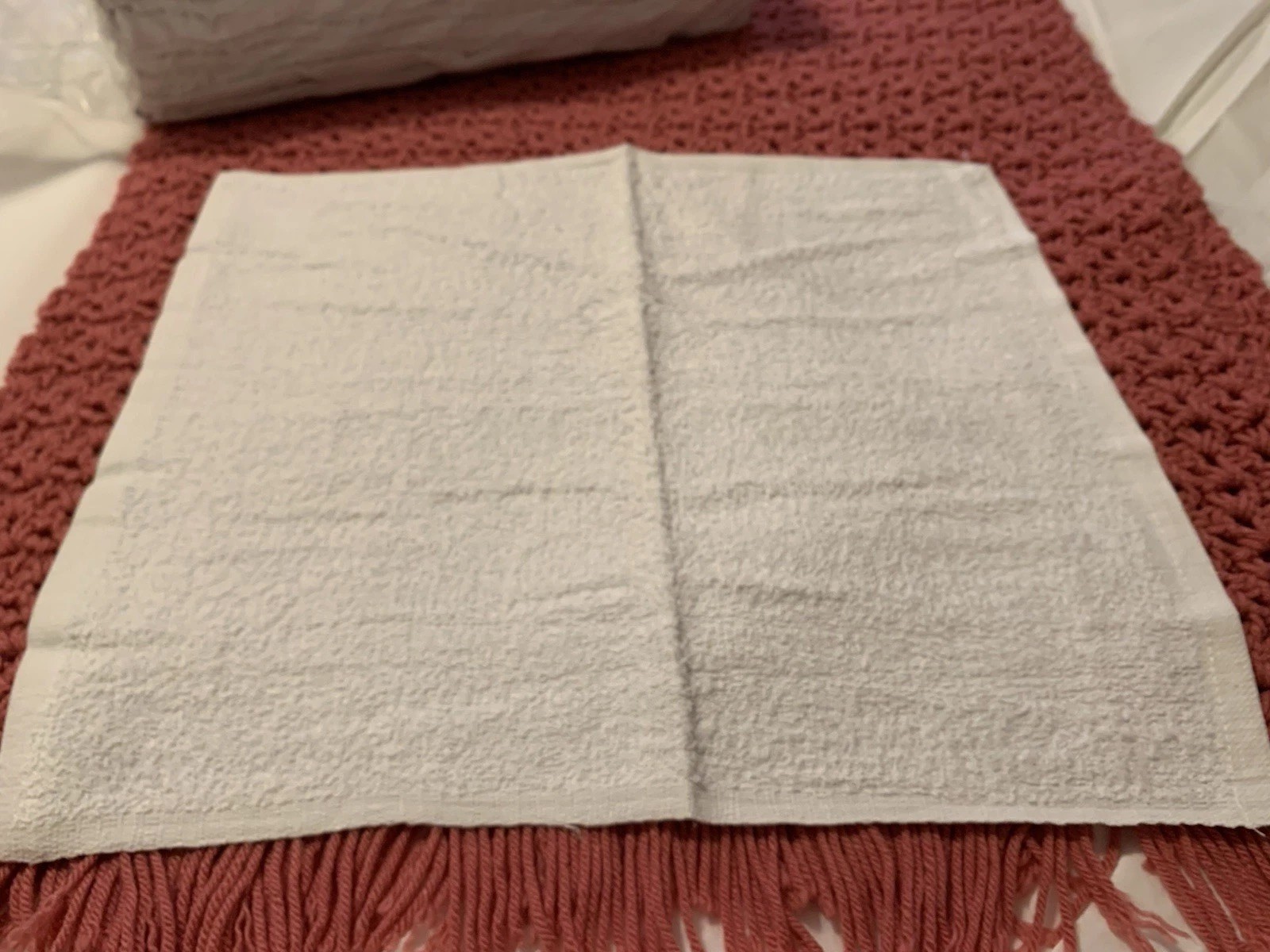 ❤️100% Cotton Shop Towels, White, 13 in x 17 in, 6 count Open Package