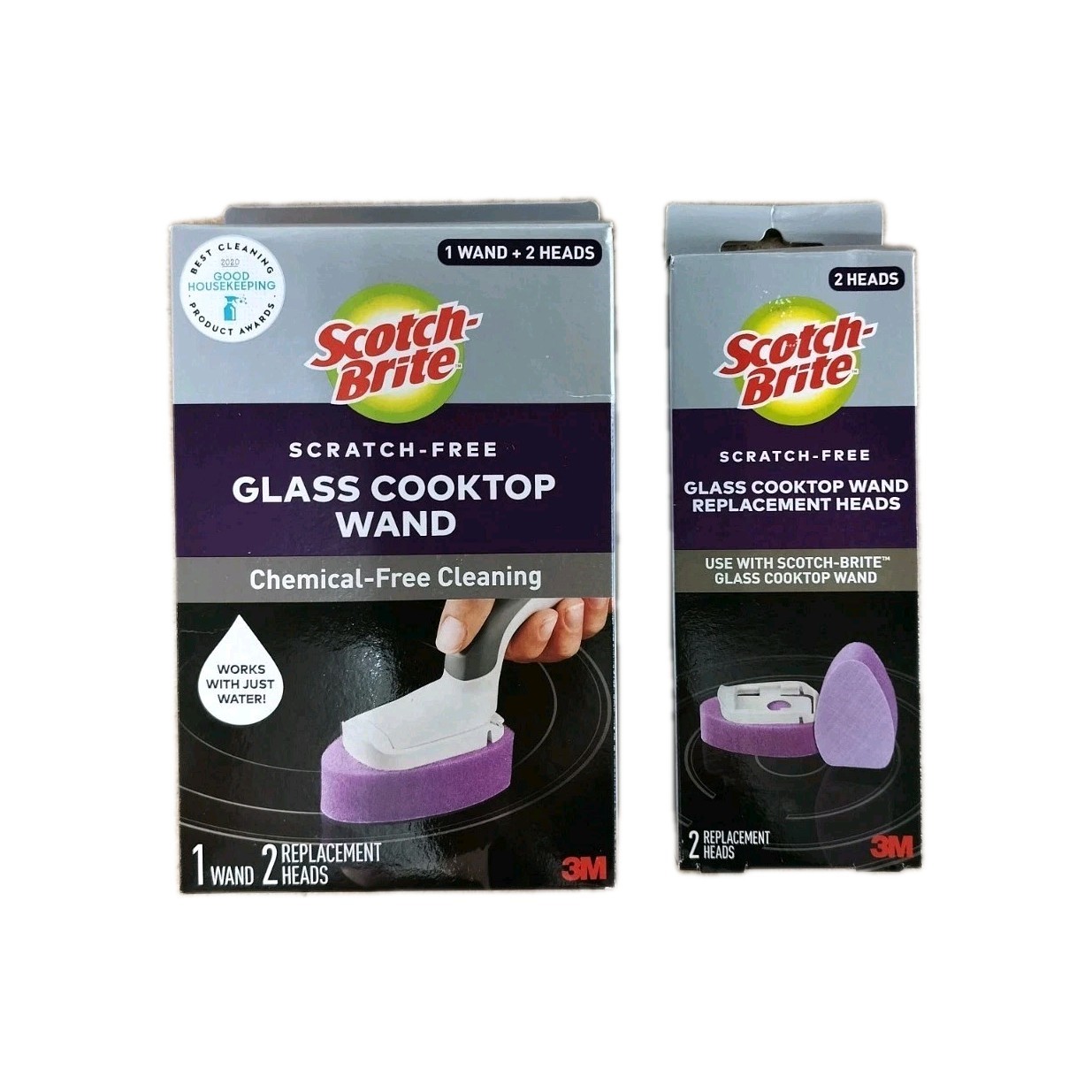 Scotch-Brite Scratch free Glass Cooktop wand with replacement heads.