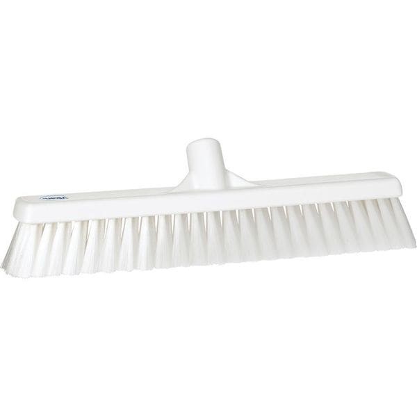 Vikan 31795 16 In Sweep Face Broom Head, Medium, Synthetic, White