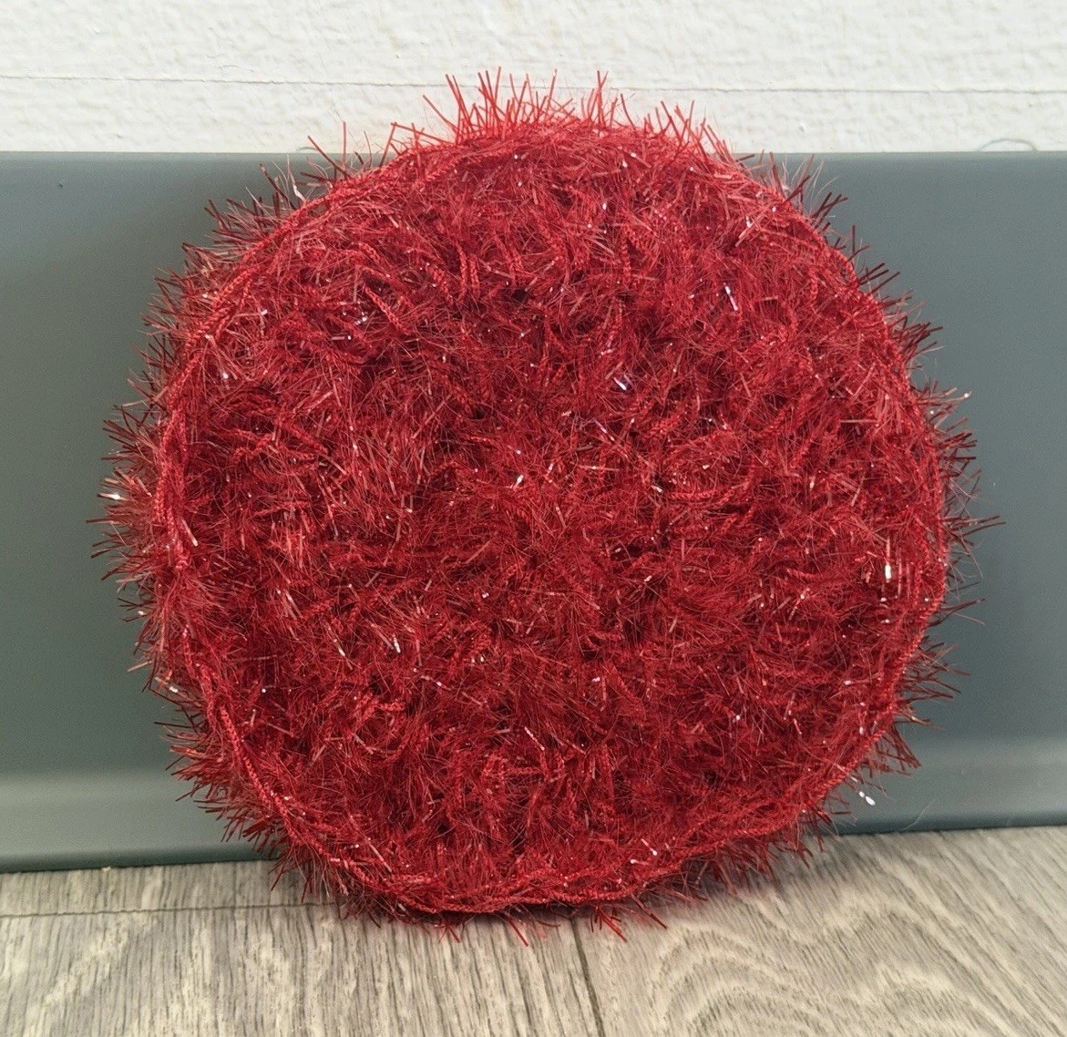 Double Sided Dish Scrubby Pot Scrubby Sparkle Dishcloth 3.75” Diameter Reusable