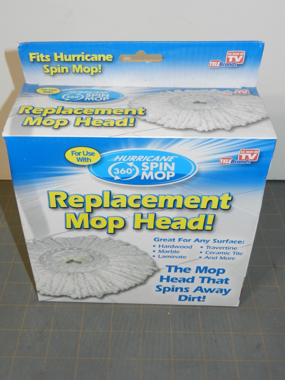 Hurricane 360° Spin Mop Replacement Mop Head Brand New in Box Genuine Original