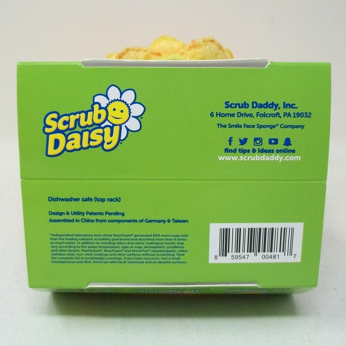 One Scrub Daddy Scrub Daisy THE DAISY Dishwand System Scrubber Replacement Head