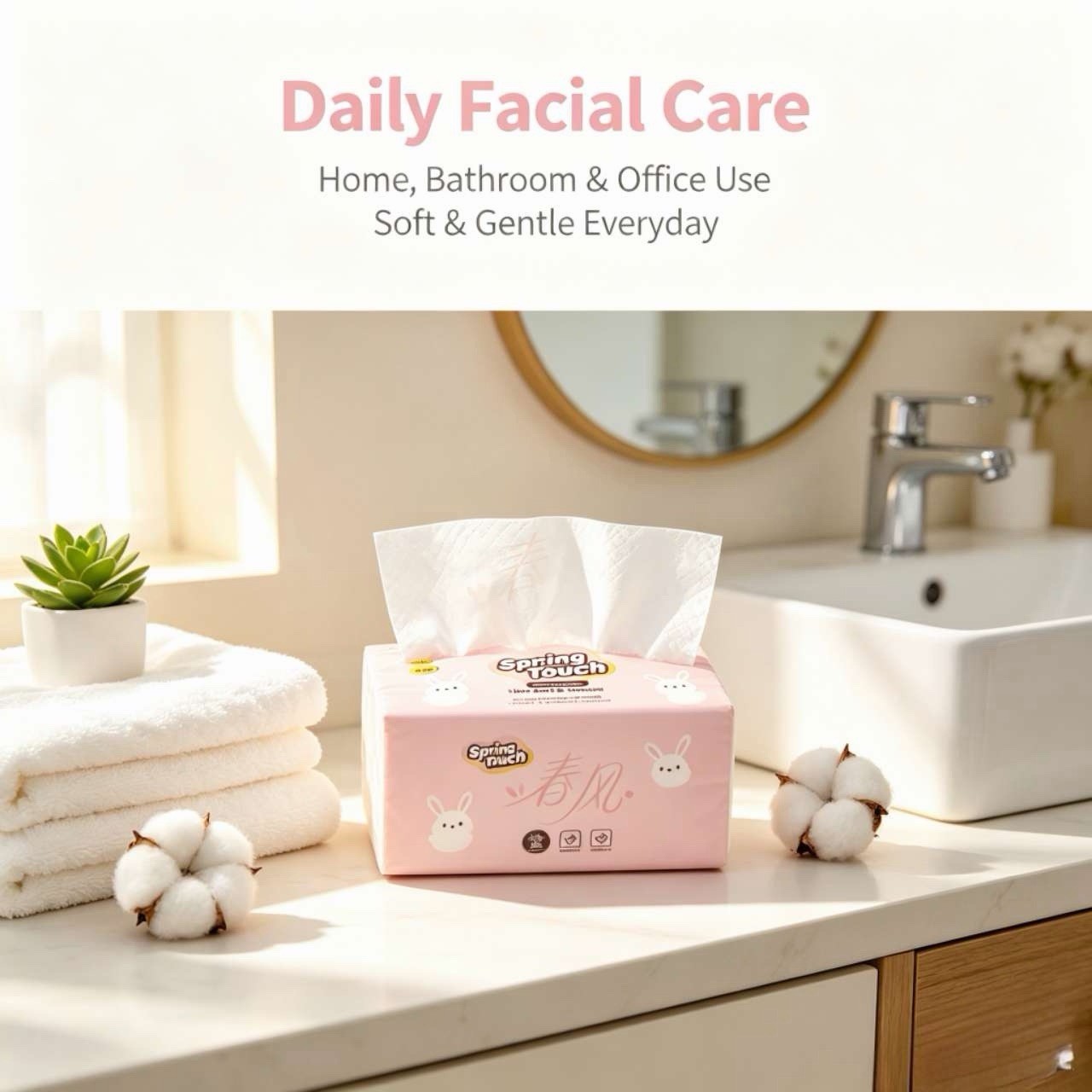 Spring Touch Ultra Soft & Strong Facial Tissue (12 packs)