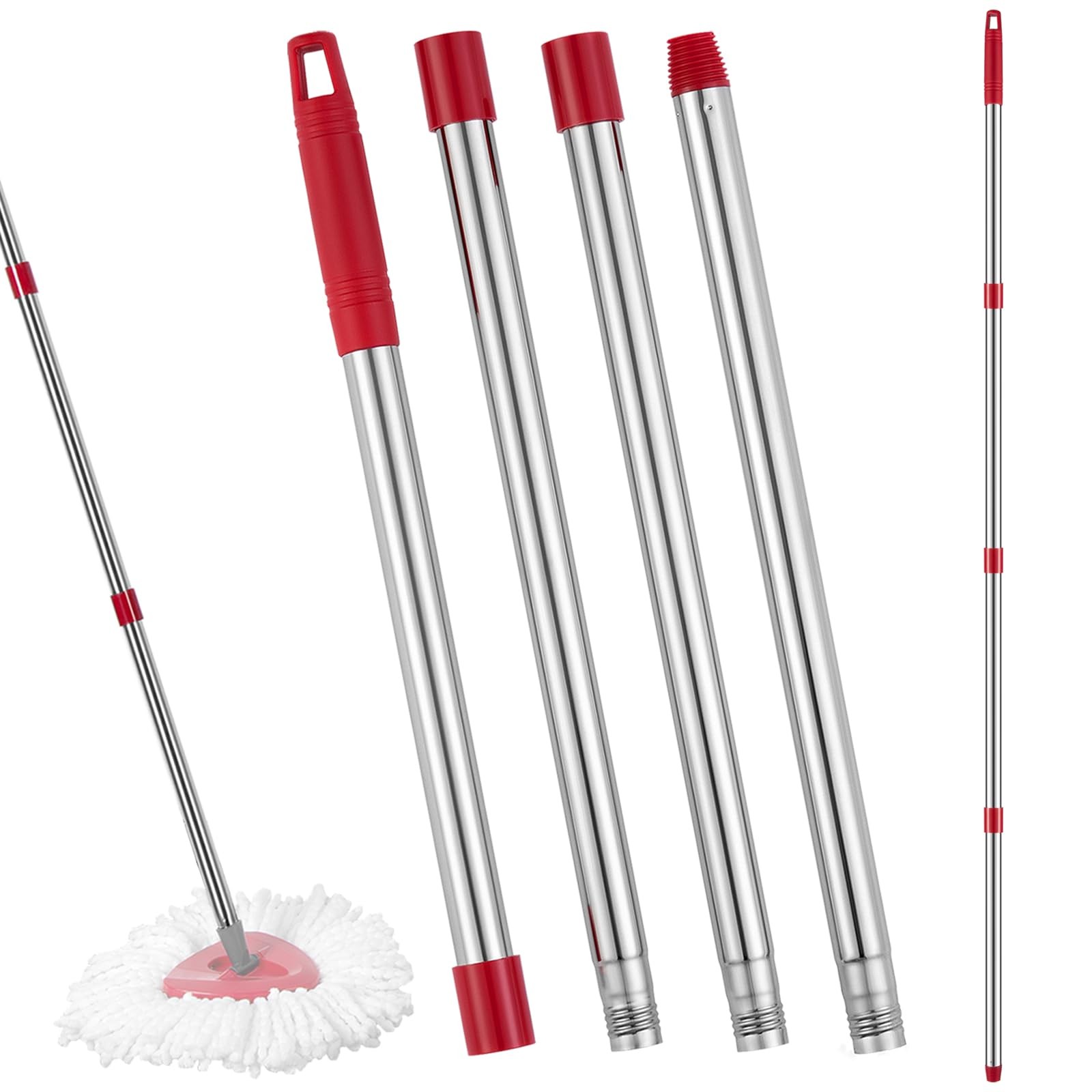 Spin Mop Replacement Handle Compatible with O Cedar Red – Germany Screw