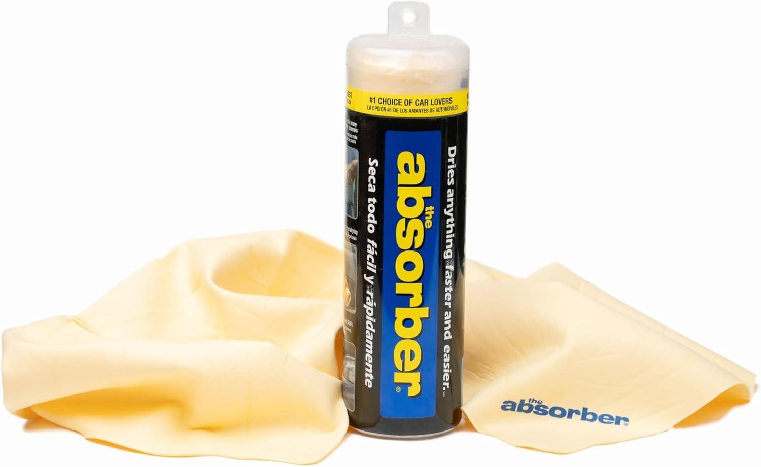 the absorber Large 27-Inch x 17-Inch, Natural Tan – Synthetic Drying Chamois…