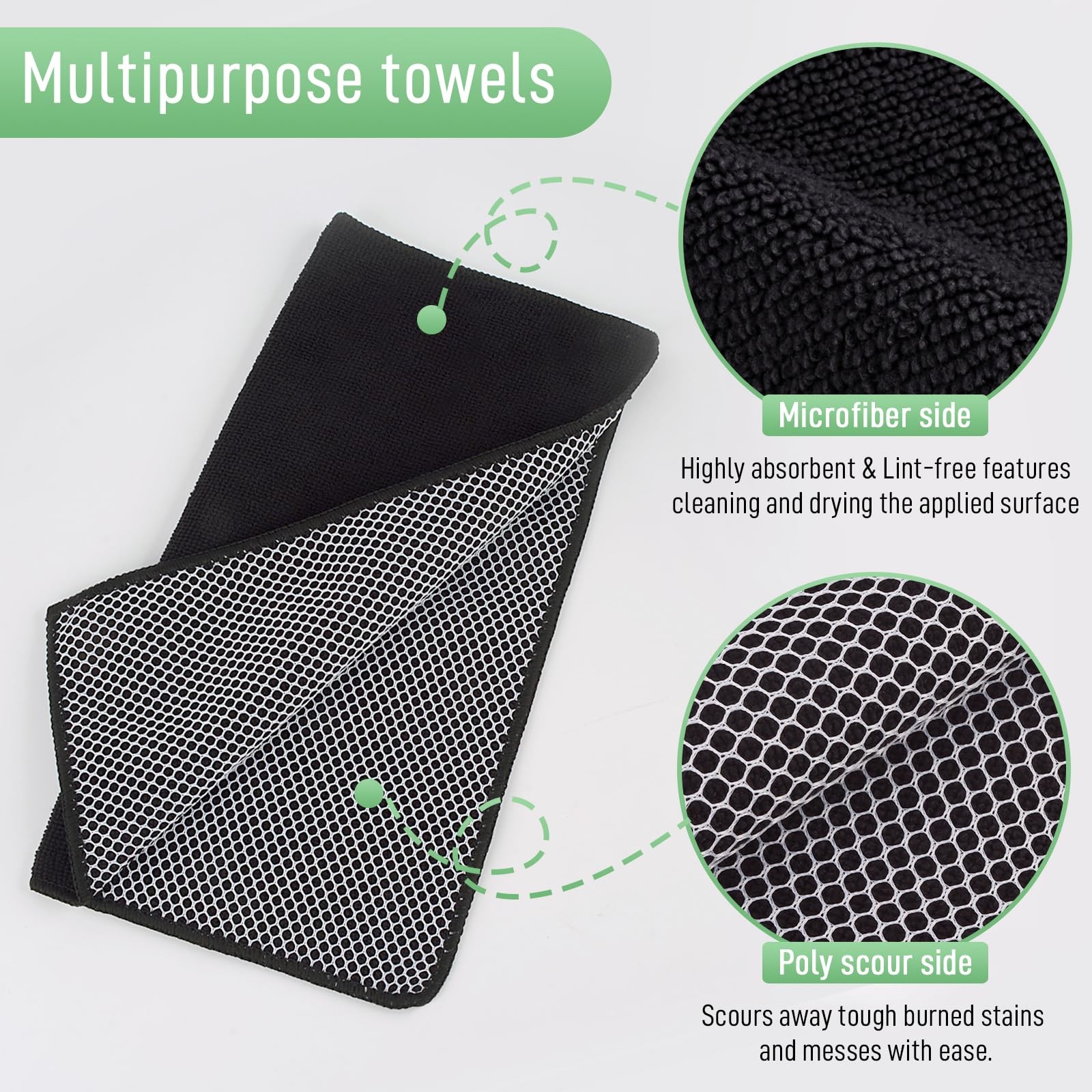 Microfiber Dish Cloth for Washing Dishes Dish Washing Rags Best Kitchen Washc…
