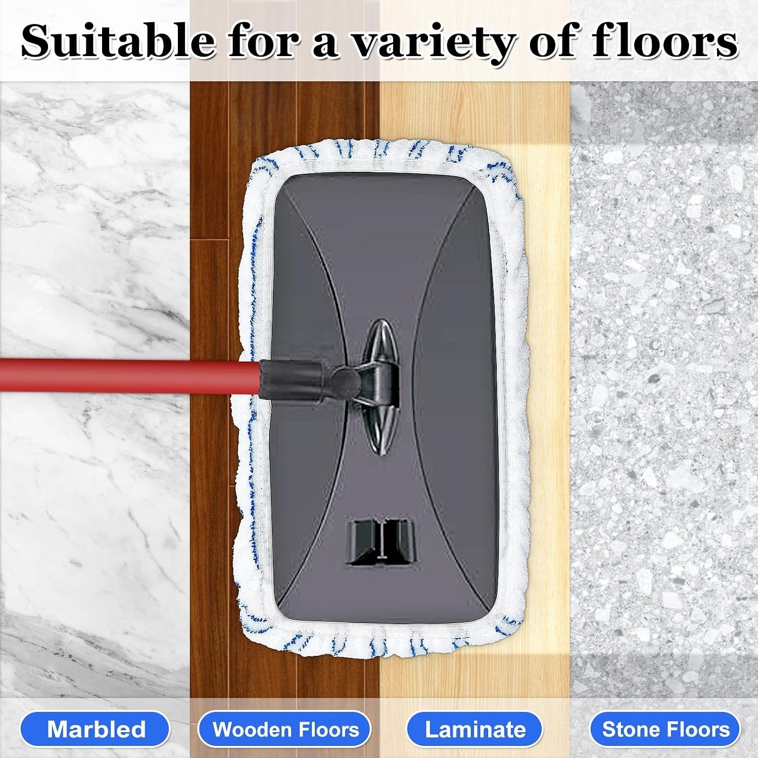 Mop Head Replacement for O-Cedar Hardwood Floor ‘N More Microfiber Mop,…