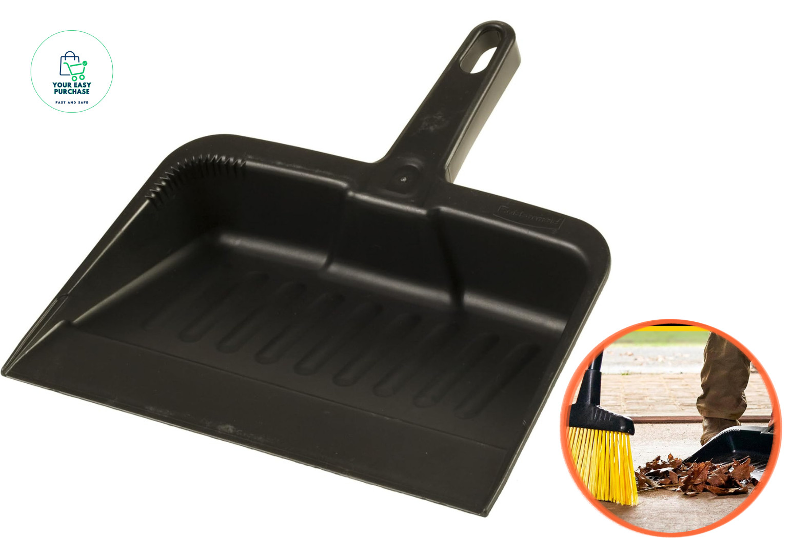 Heavy Duty Plastic Dust Pan Large Capacity Charcoal Cleaning Tool Home Use