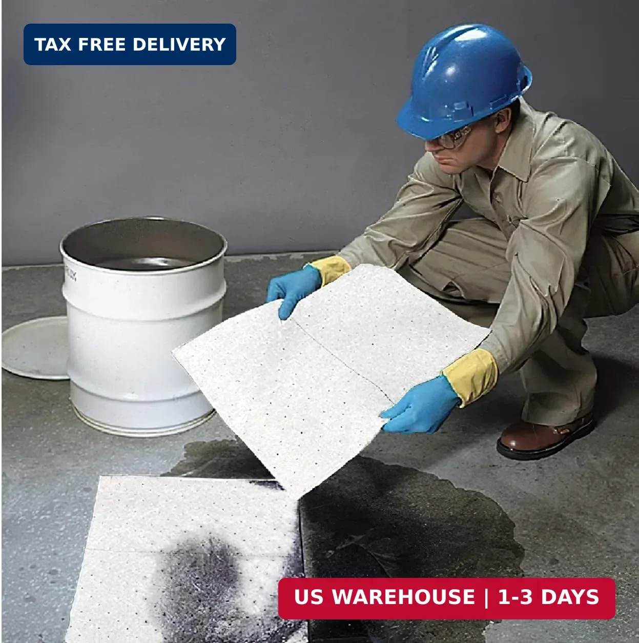 ATERET Oil Mat I Heavy Weight Oil Only Absorbent Pad I 15″ x 18″ I 100 Oil Absor