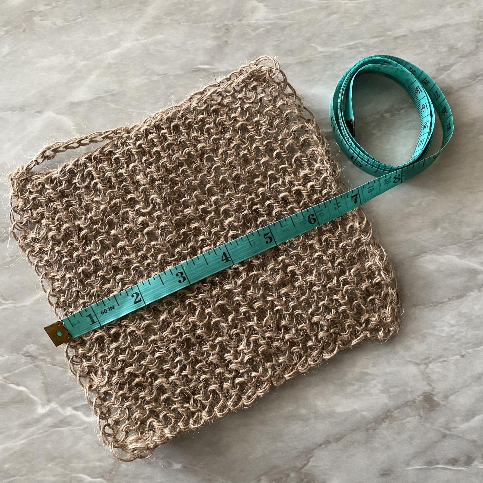 Eco-Friendly Hand-Knitted Hemp Dish Rags Pack of 3 Reusable Zero Waste Beige …