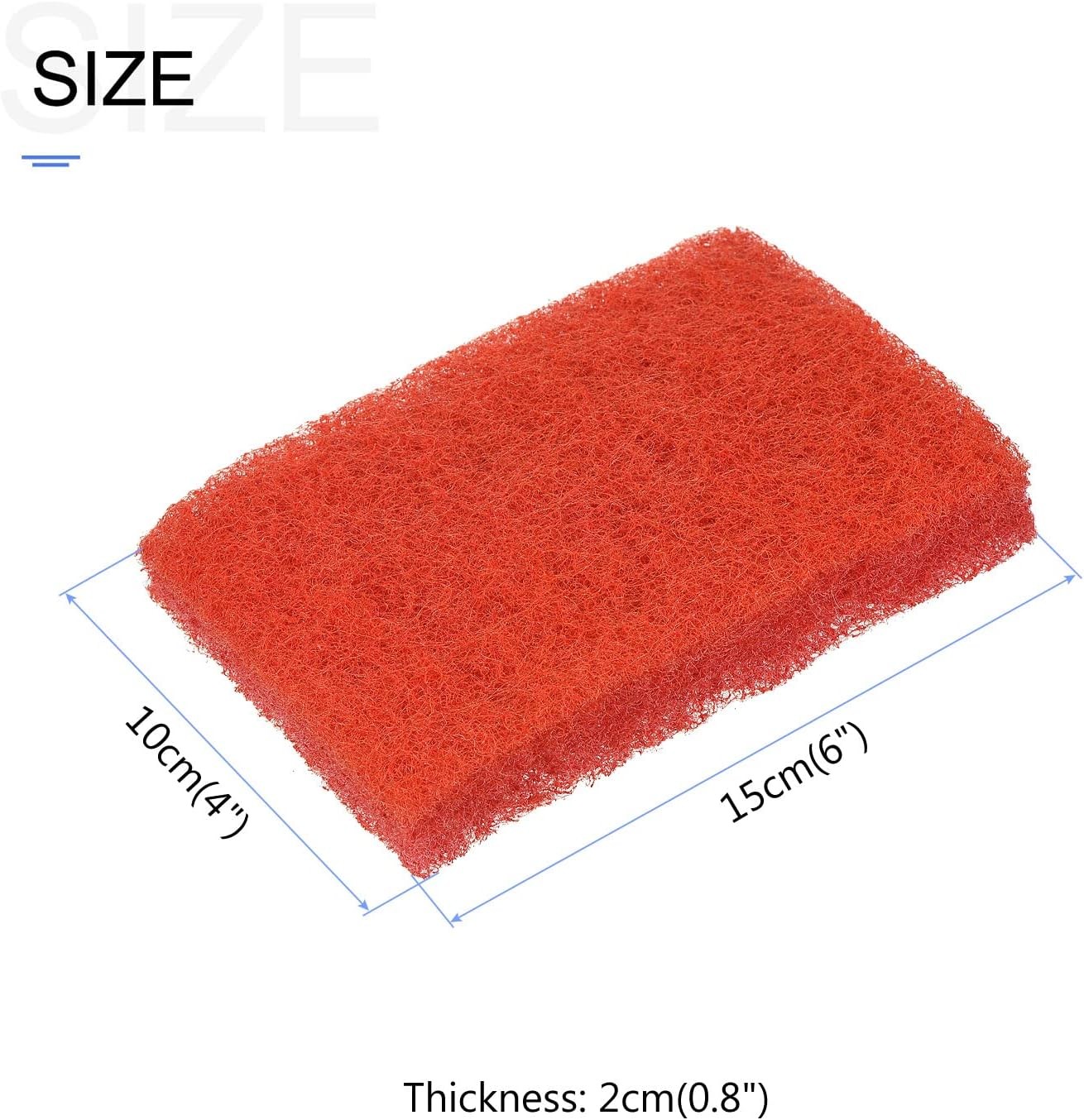 Scouring Pad 15 x 10cm/6″x 4″ 5pcs Kitchen Dishwashing Sponge Non-Scratch