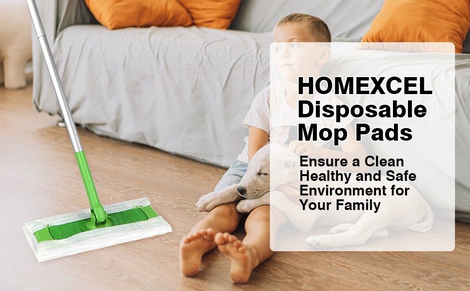 Dry Sweeping Cloths Pads Compatible with Swiffer Sweeper, Disposable Duster