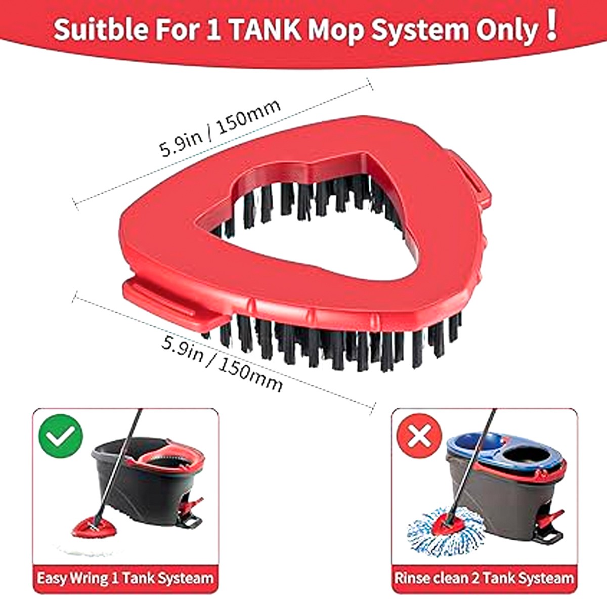Replacement Microfiber Mop HEAD For O-Cedar Spin Mop Easy Clean Wring Refill kit