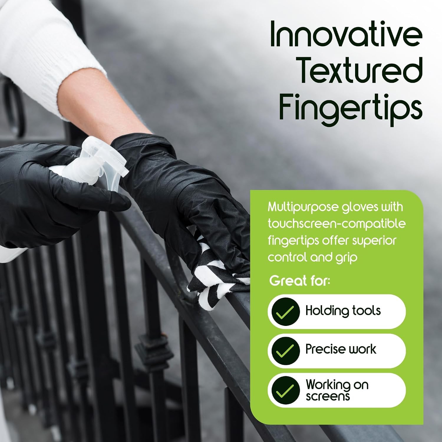 Black Nitrile Disposable Gloves | 4.5 Nitrile Disposable Safety Medical Cooking