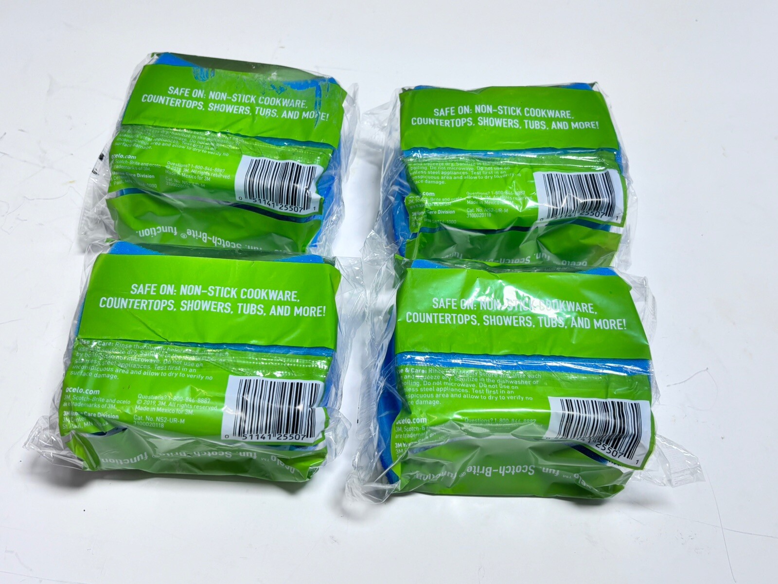 Scotch Brite Ocelo Non Scratch Foam Scrubbers 4pk