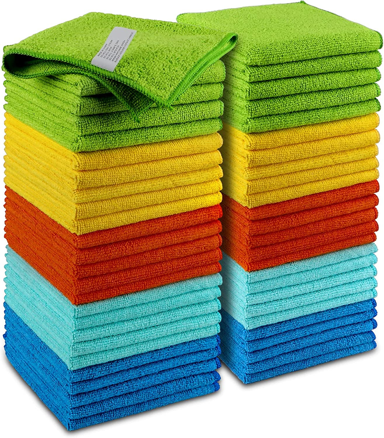 Microfiber Cleaning Cloth Towel Rag For Detailing Polishing Car Wash Waxing 50pk