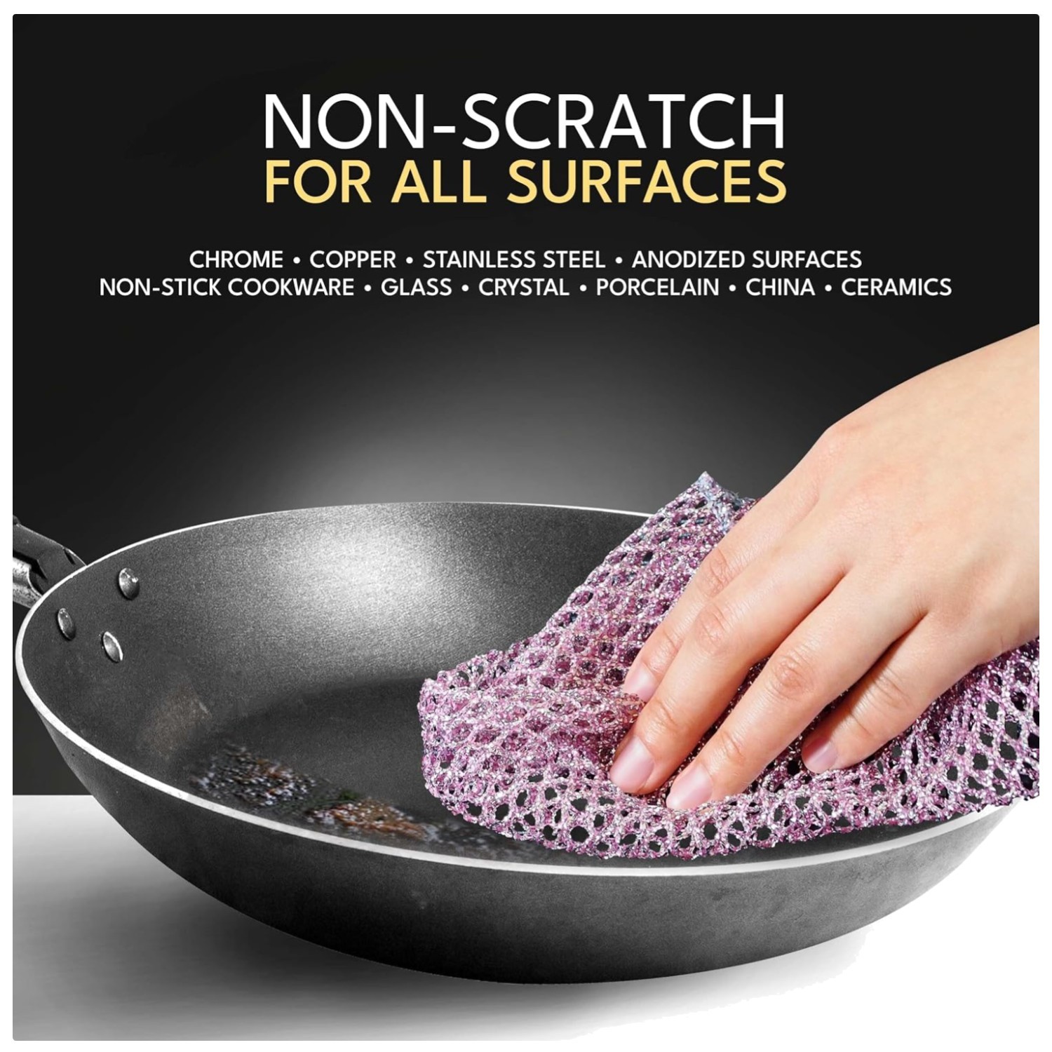 Non-Scratch Dish Scrubbers 24 Pcs – Odor-Free & Durable