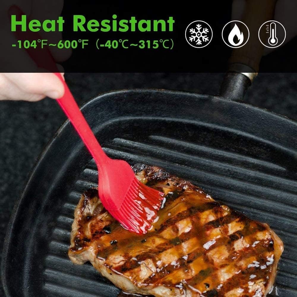 Silicone Pastry Basting Brush – 2Pcs 10 + 8 in Heat Resistant