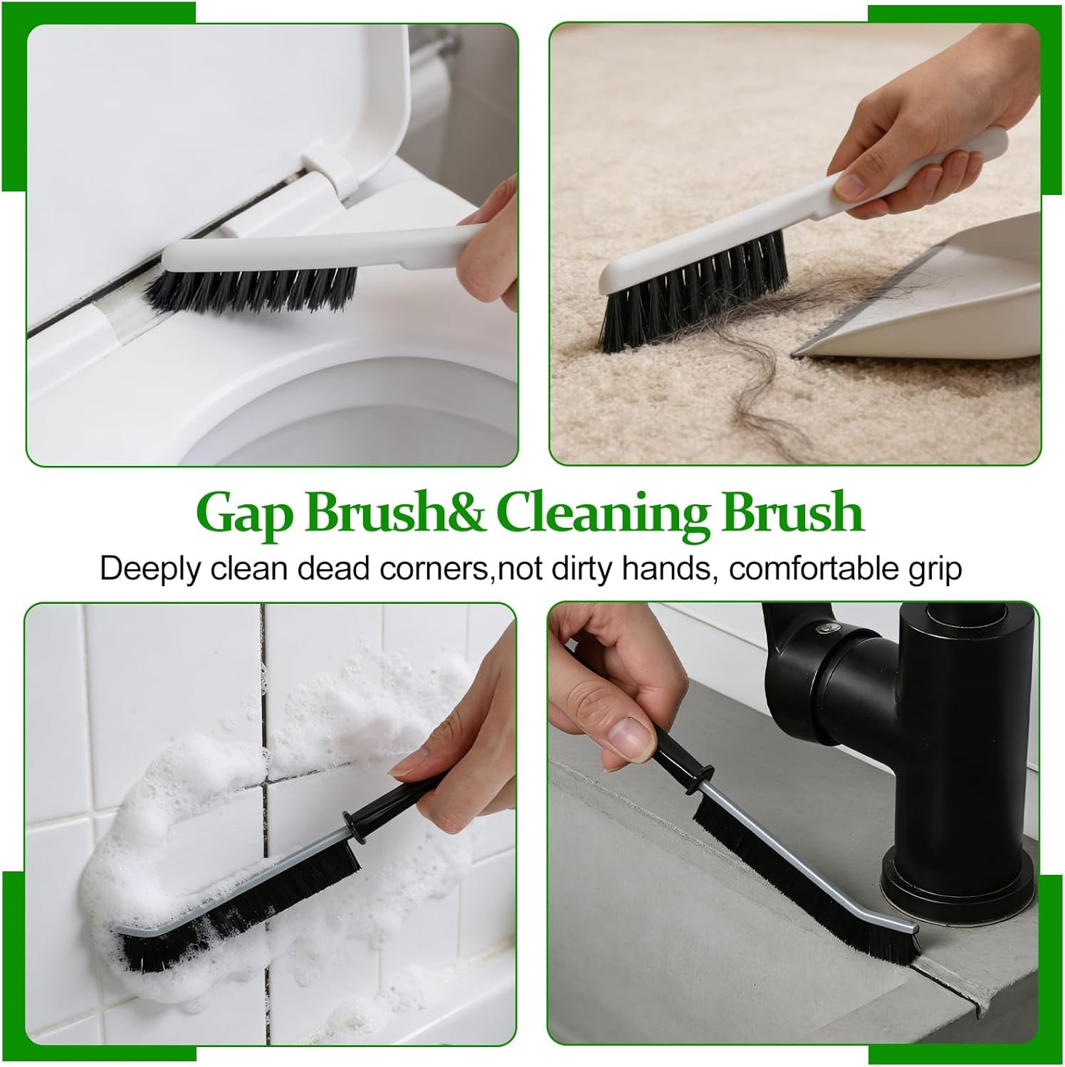 19Pcs Crevice Cleaning Brush,Cleaning Brushes,Window Track Cleaner,Crevice