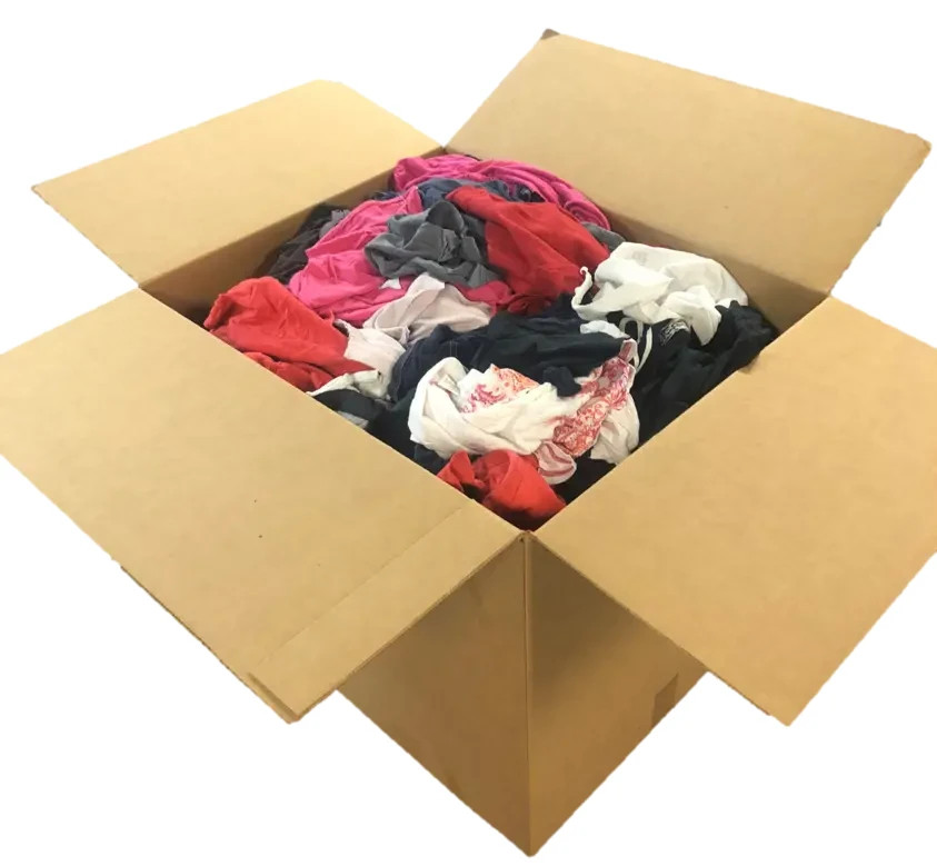 Color Knit Rags – Bulk Uncut T-Shirt Cotton Cleaning Wipers for Multipurpose Use