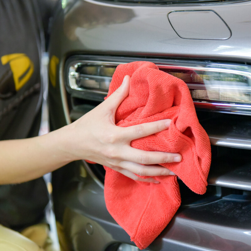 24 Pcs Microfiber Cleaning Cloth Rag Car Polishing Detailing 16×16” 380 GSM