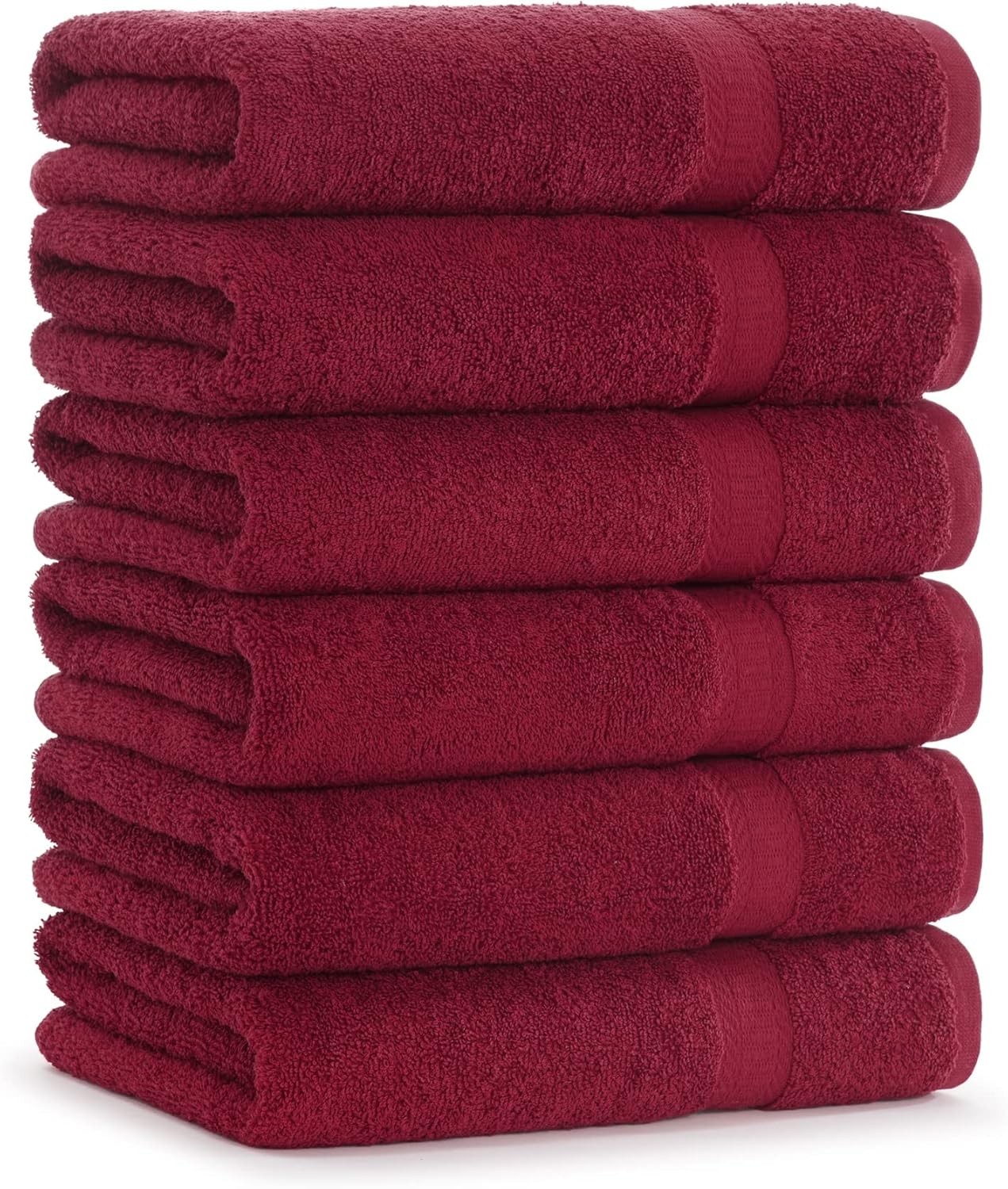 Arkwright True Color Solid Bath Towels – Soft 100% Cotton Bathroom Towel Set of