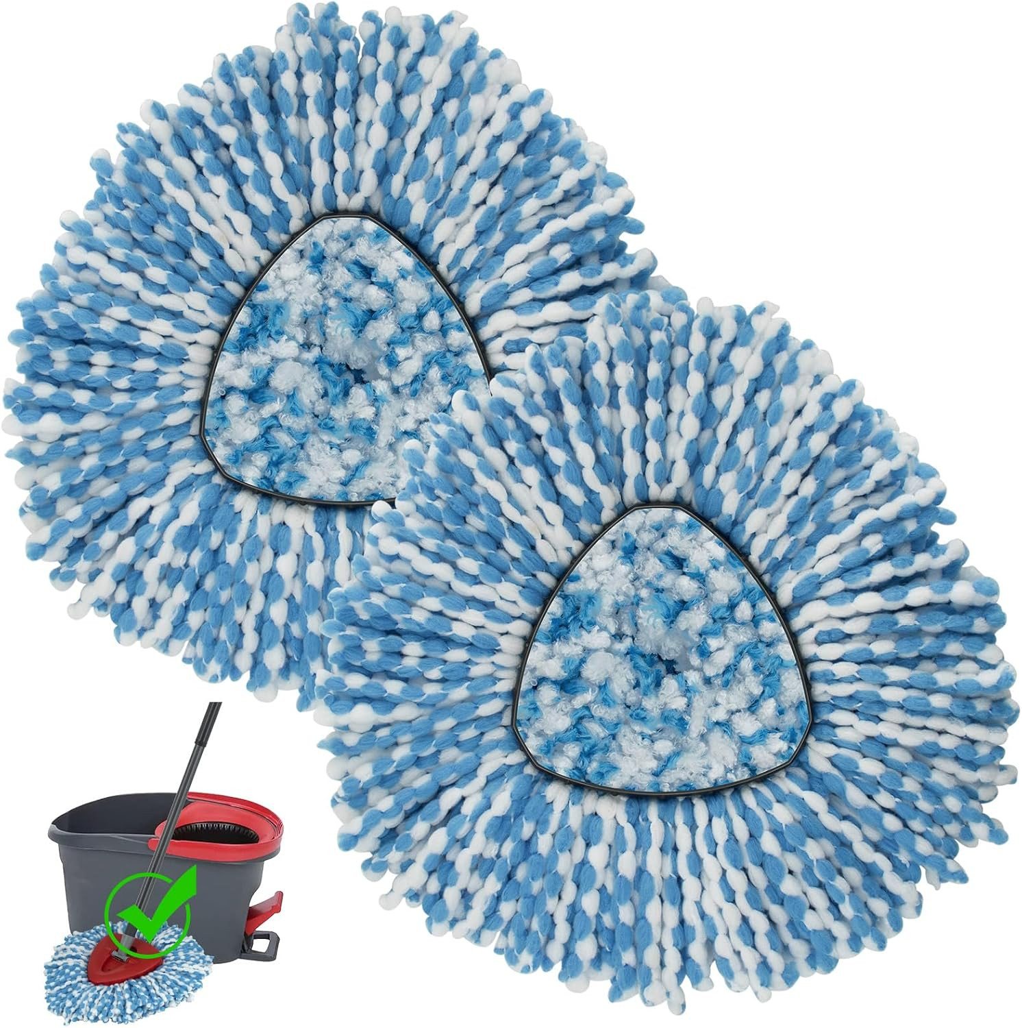 2 Pack Mop Head Replacement Compatiable with Oceda Easywring,Mops Refill Replace