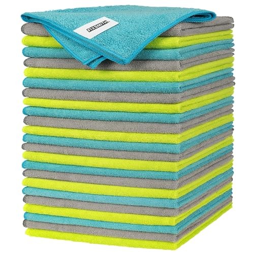 Microfiber Cleaning Cloth – Pack of 24, Multi 24pk 3 Colors Assorted