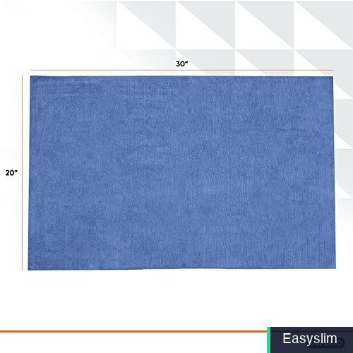 Microfiber Floor Cleaning Cloth 20×30 Inches Blue Squeegee Mop 8 Pack
