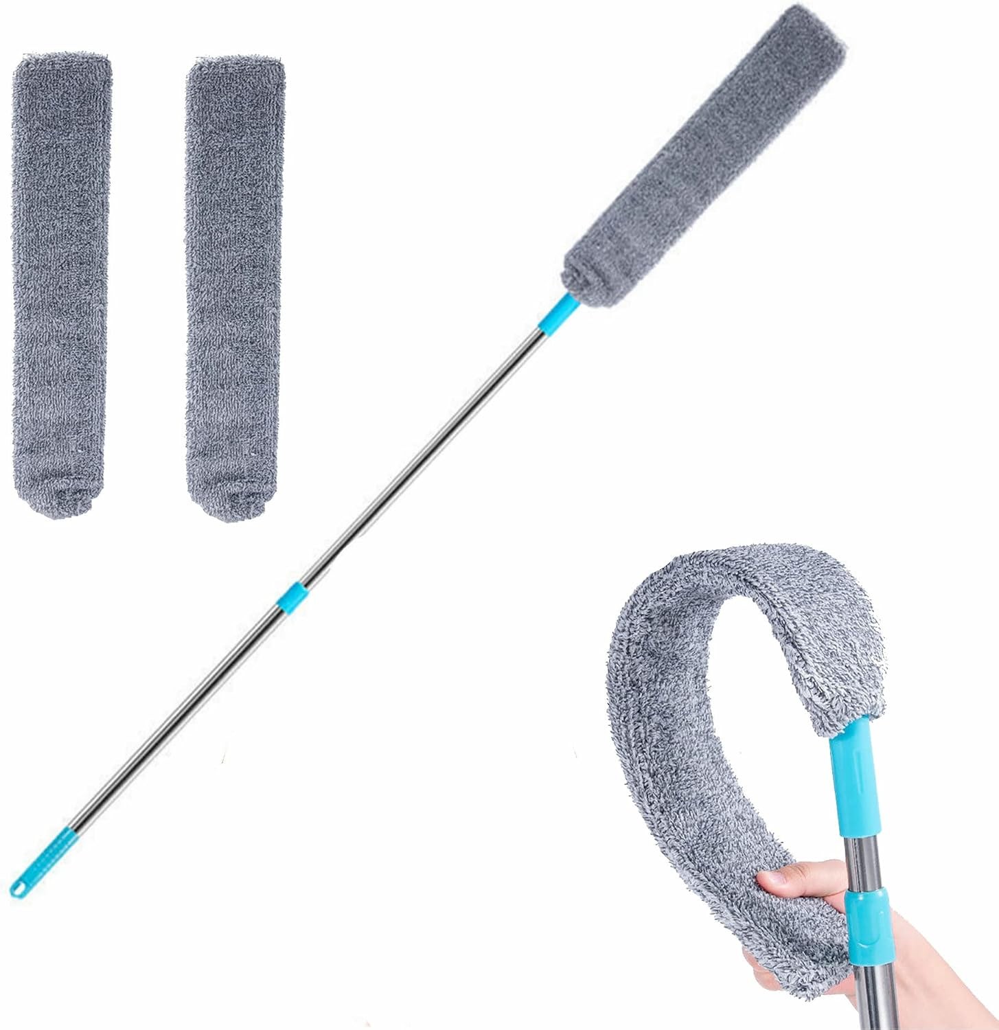 Long Handle Retractable Gap Cleaning Duster Microfiber Household Dust Removal