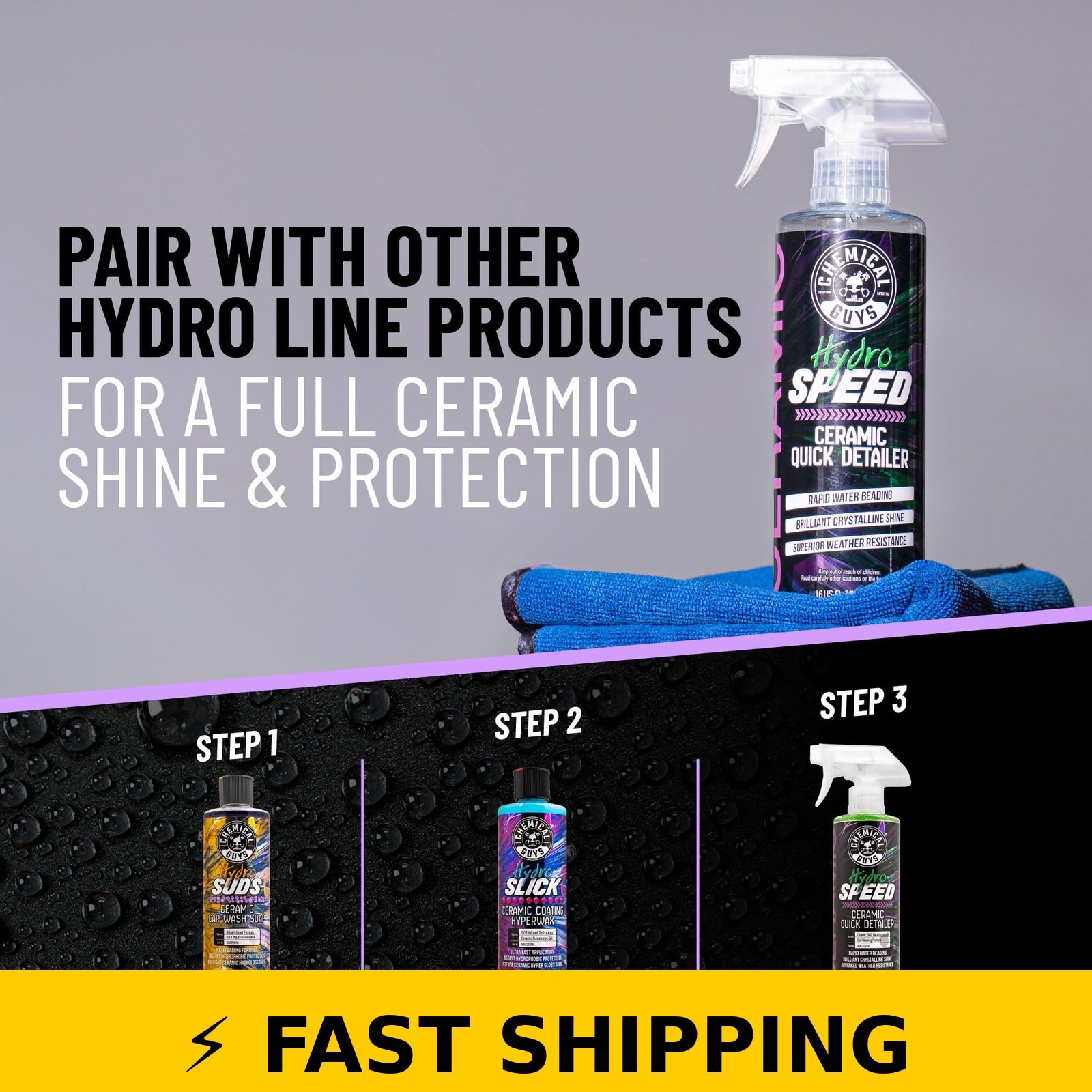 Chemical Guys HydroSpeed SiO2 Ceramic Quick Detailer 128 oz
