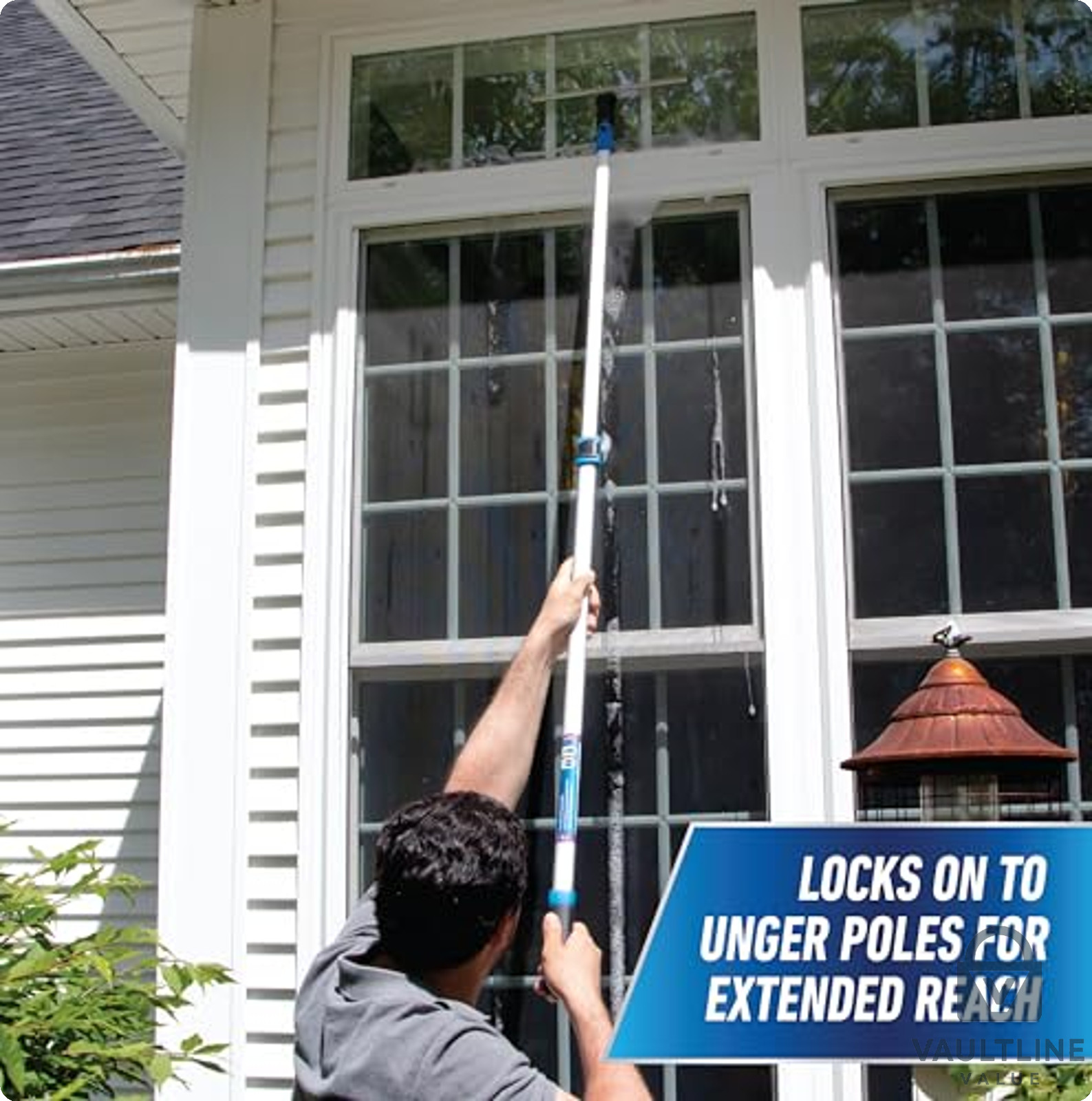 Unger 12 Inch Performance Grip Squeegee for Streak-Free Window Cleaning