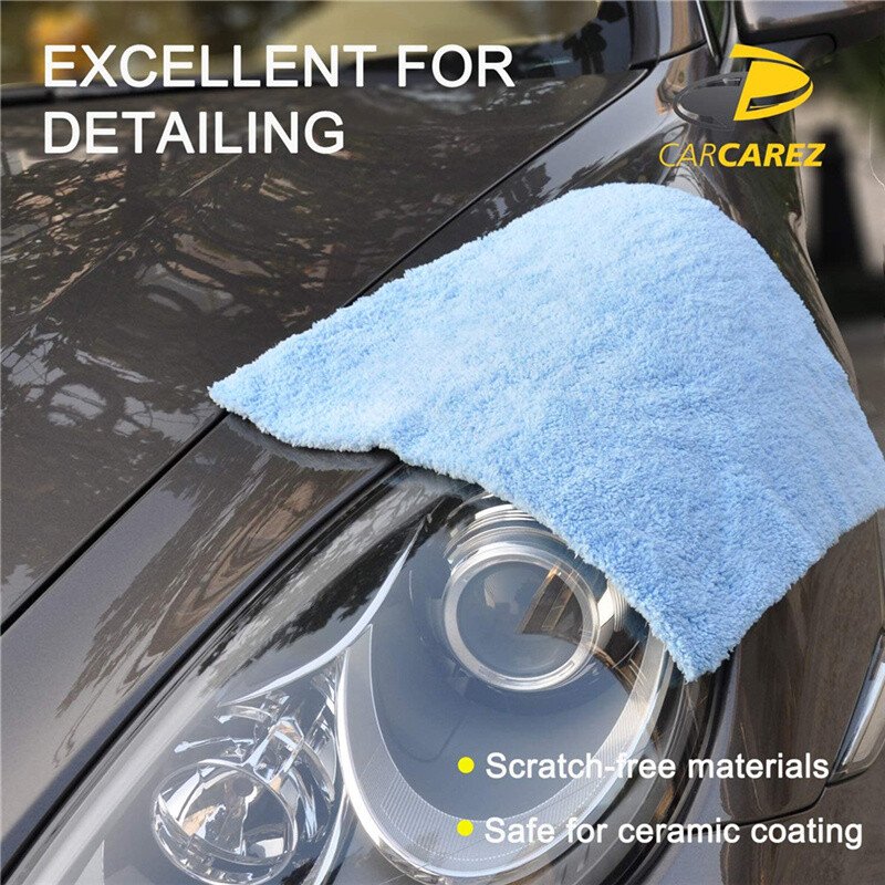 6 Pc Premium Plush Microfiber Towel Professional Car Wash Drying Cleaning 16×16″