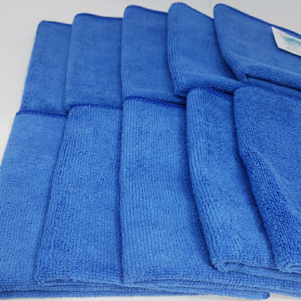10 Microfiber Cleaning Cloths 12×12” Wash Towel Drying Rag Car Detailing 300GSM