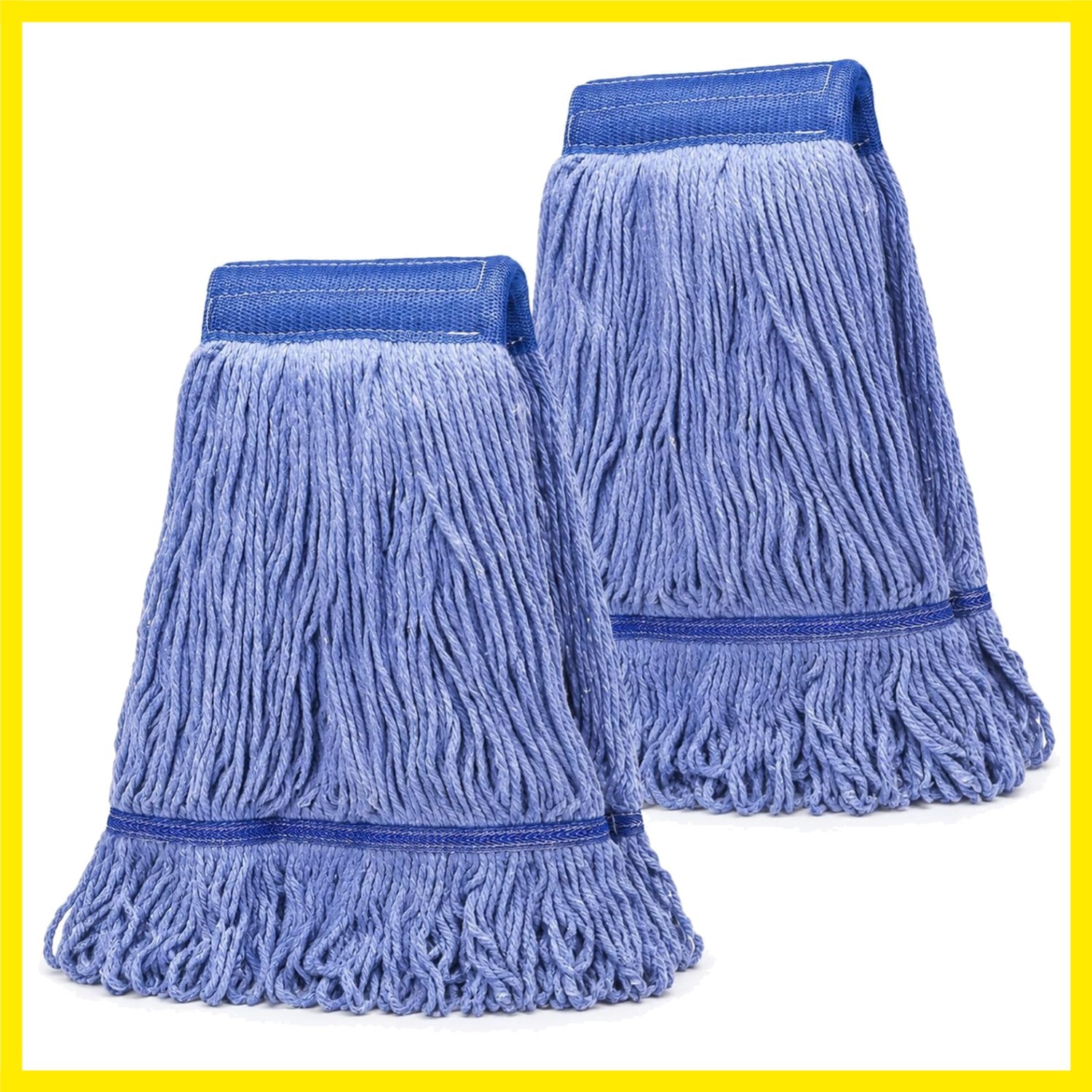 2 Pack Mop Head Replacement, Cleaning Heavy Duty Mop Head Commercial Replacem…
