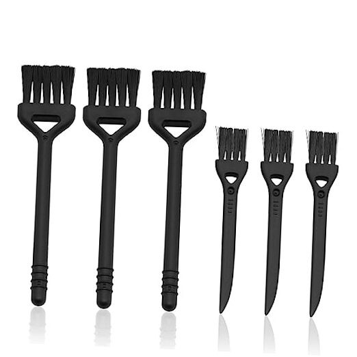 Keyboard Cleaning Brush, 6 Pcs Plastic Handle Nylon Anti Static Brush 2 Styles
