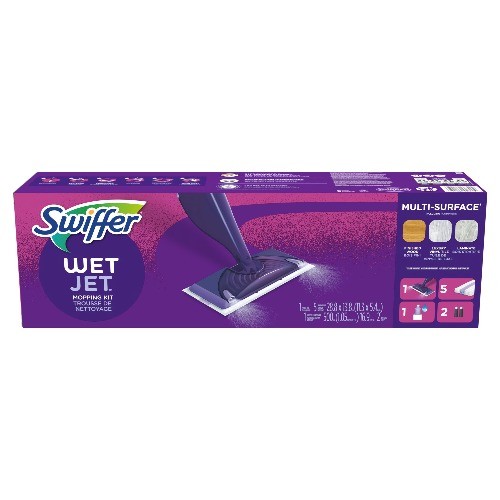 Swiffer Wet Jet with Refill, Unscented, 1 Handle + 1 Solution