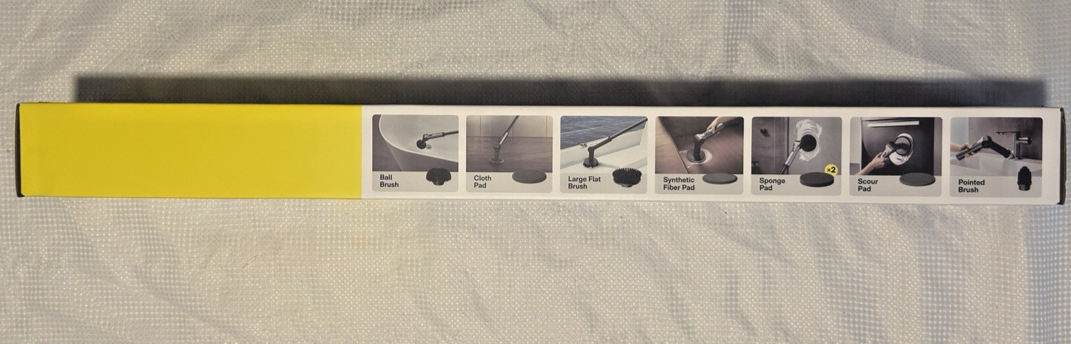 HOTO Flexi Cordless Spin Scrubber – Model QWQJA08 – Brand New/UNOPENED-8 Heads