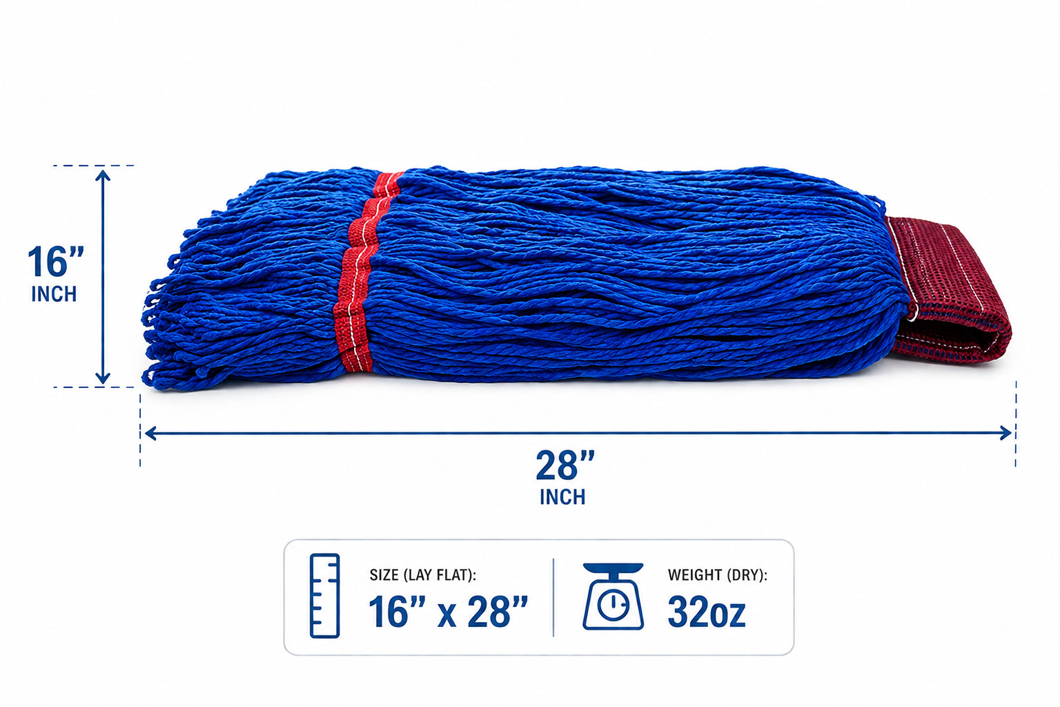 10 Pack Microfiber Loop End Wet Mop Head 32oz Heavy Duty Commercial Janitorial
