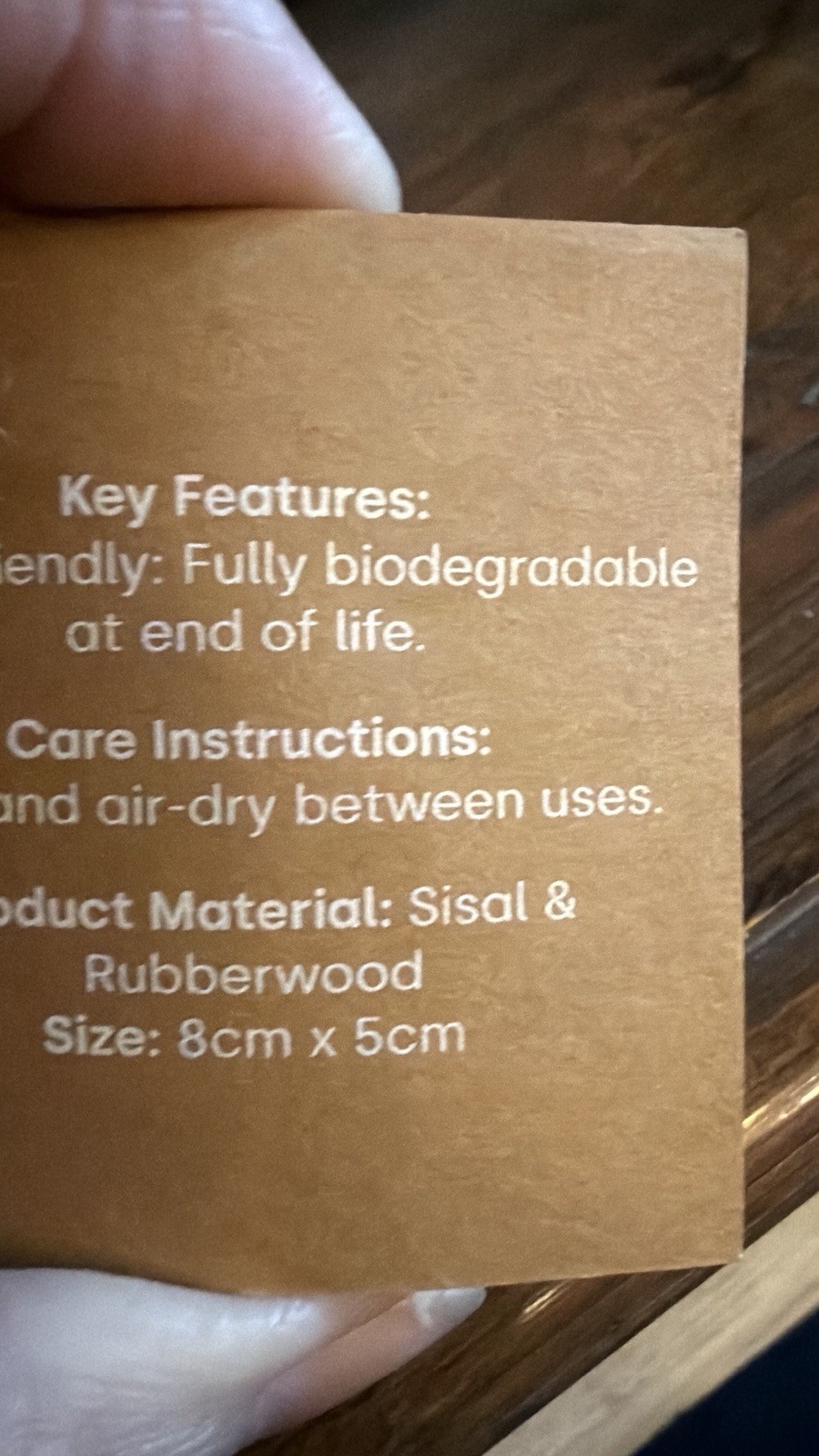 Alltrue Beech Wood Sisal Scrub Brush, Biodegradable, Floral, 8cm x 5cm