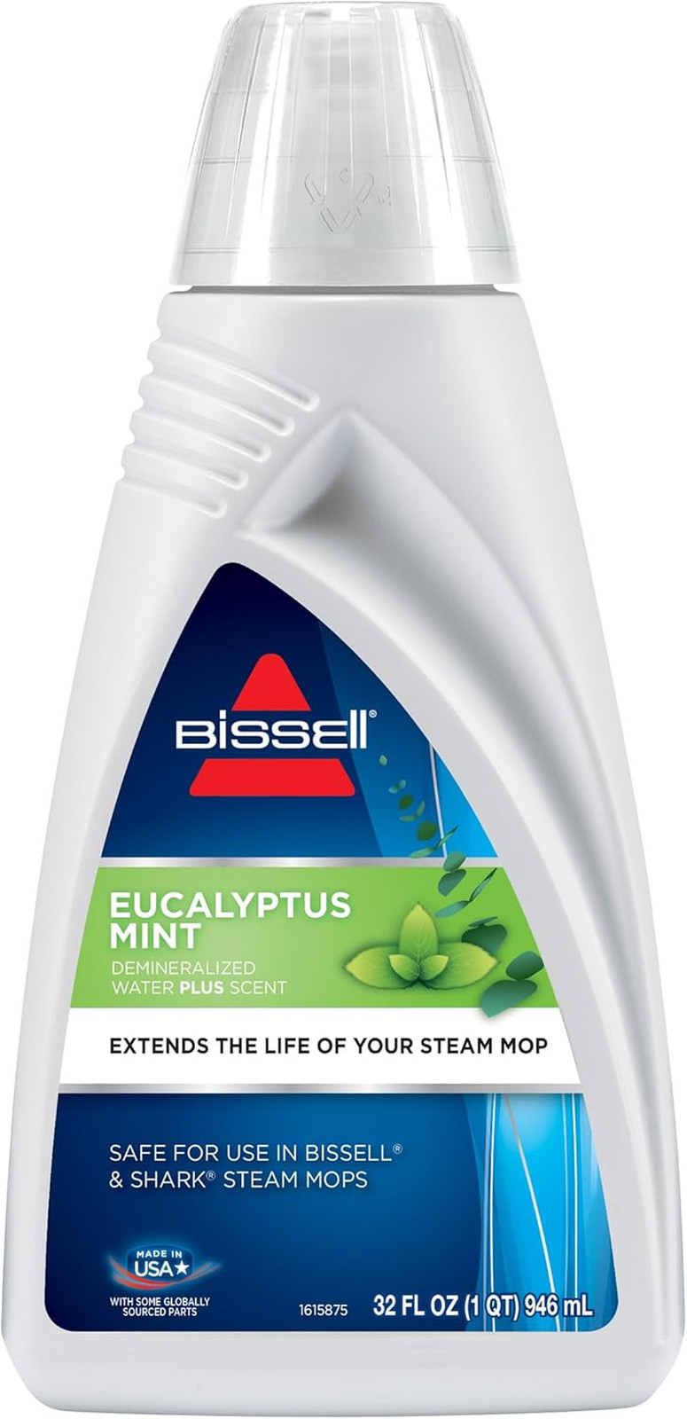 EUCALYPTUS MINT DEMINERALIZED STEAM MOP WATER, 32 Ounces, 1392, WHITE
